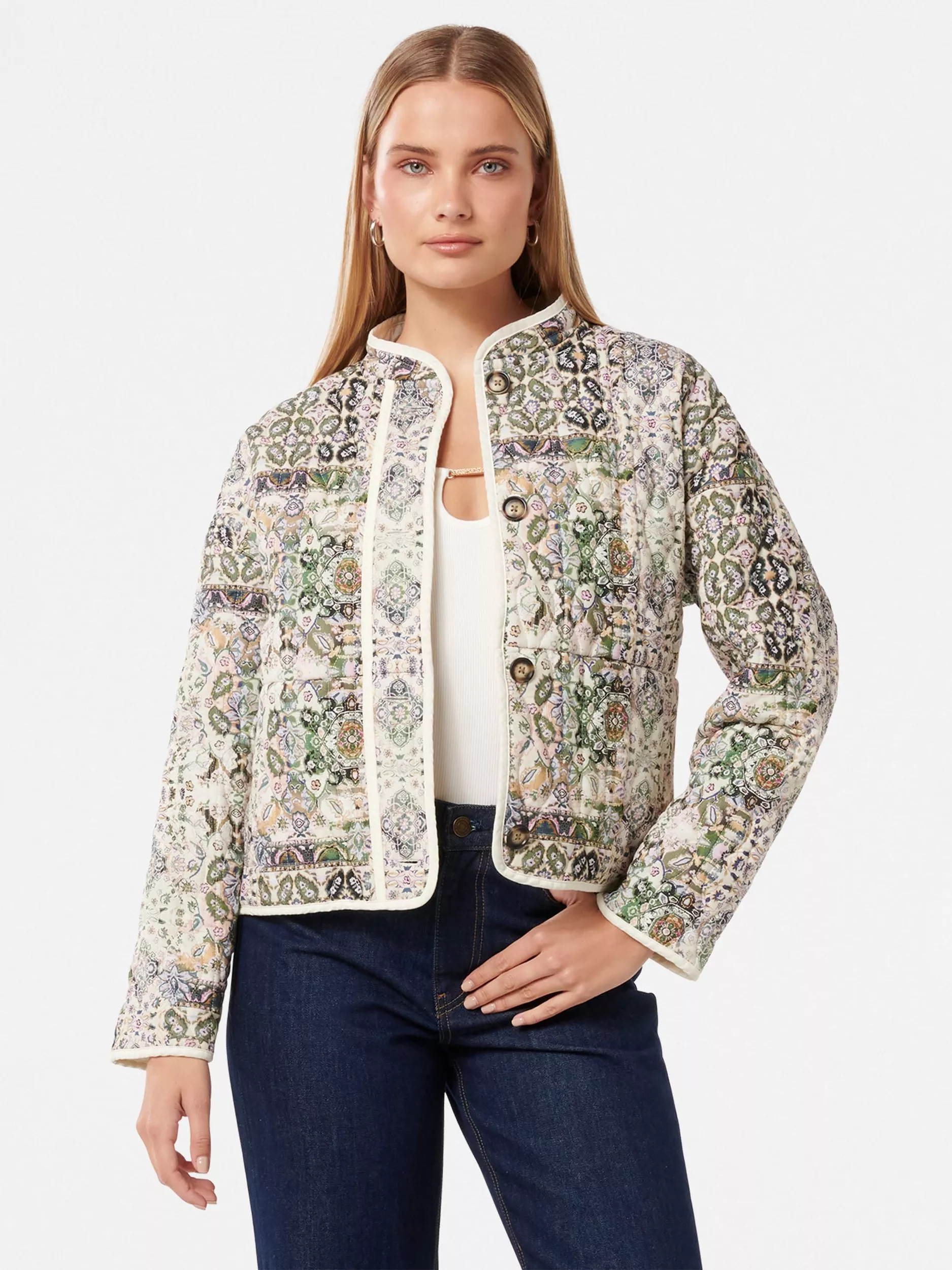 Forever NewAstrid Quilted Liner Jacket, Multi | John Lewis (UK)