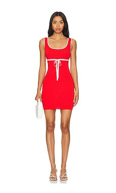 Amanda Uprichard Lucy Knit Mini Dress in Red from Revolve.com | Revolve Clothing (Global)