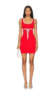 Amanda Uprichard Lucy Knit Mini Dress in Red from Revolve.com | Revolve Clothing (Global)