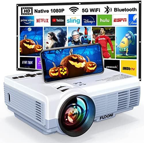 5G WiFi Bluetooth Native 1080P Projector[Projector Screen Included], Roconia 9800LM Full HD Movie Pr | Amazon (US)