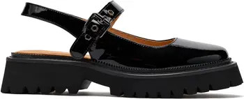 Luna Leather Mary Jane Lug Slingbacks | Nordstrom