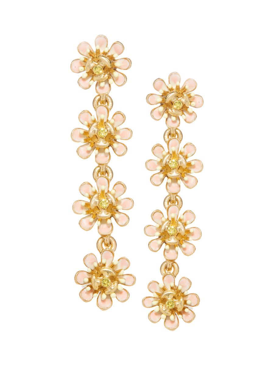 Goldtone Lotus Earrings | Saks Fifth Avenue