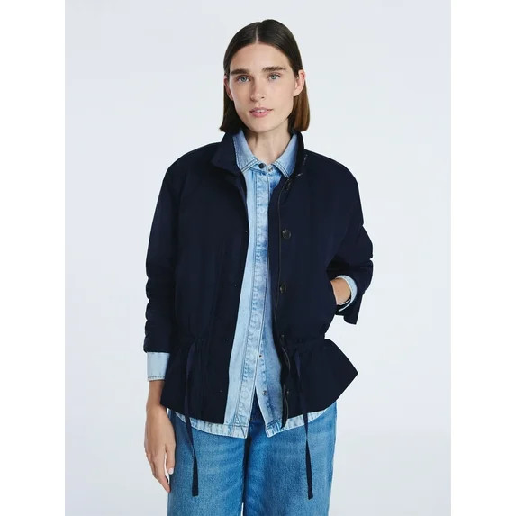 Free Assembly Women's Cinched Parachute Jacket, Sizes XS-XXL | Walmart (US)