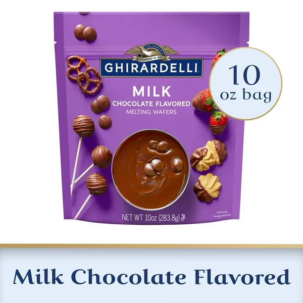 GHIRARDELLI Milk Chocolate Flavored Melting Wafers - 10 oz. - Walmart.com | Walmart (US)