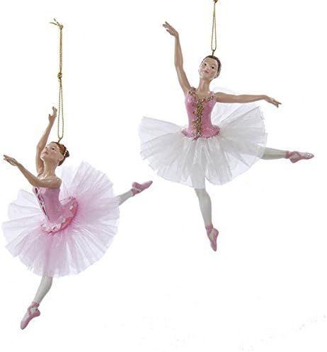Kurt Adler Pink Ballerina Ornament/ 2 Pack | Amazon (US)