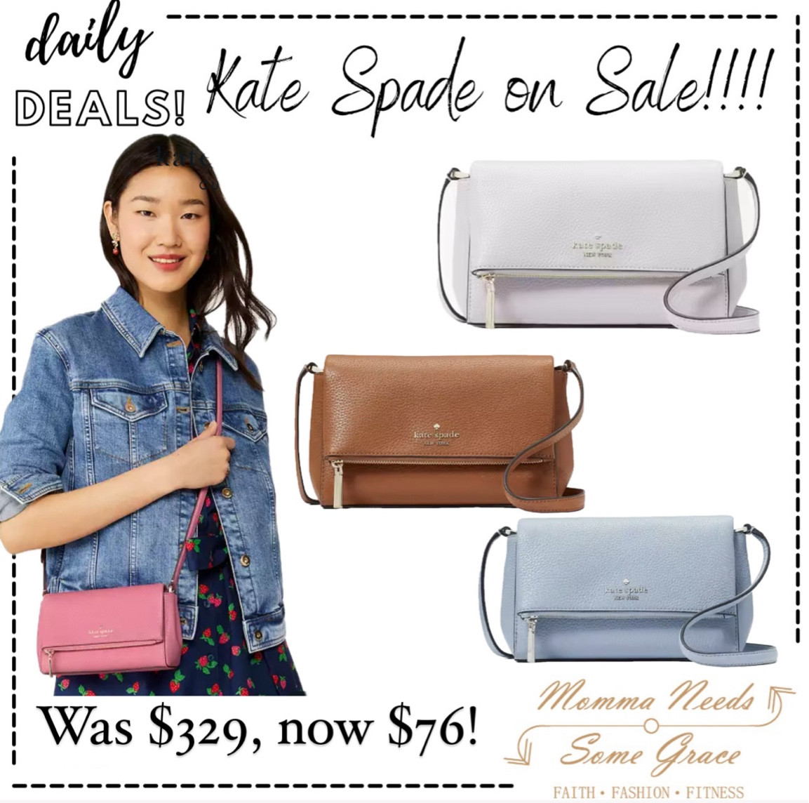 Kate Spade bag on sale today!! 

#LTKFindsUnder100 #LTKStyleTip #LTKSummerSales
