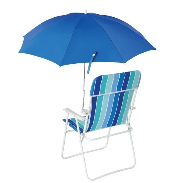 Clip-On Umbrella Blue, Personal Beach Chair Umbrella - Universal Clamp | Walmart (US)