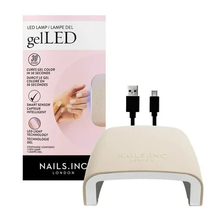 Nails.INC x Sensationail GelLED Gel Nails Nude LED Lamp Flash Cures in 15 and 30 Seconds | Walmart (US)