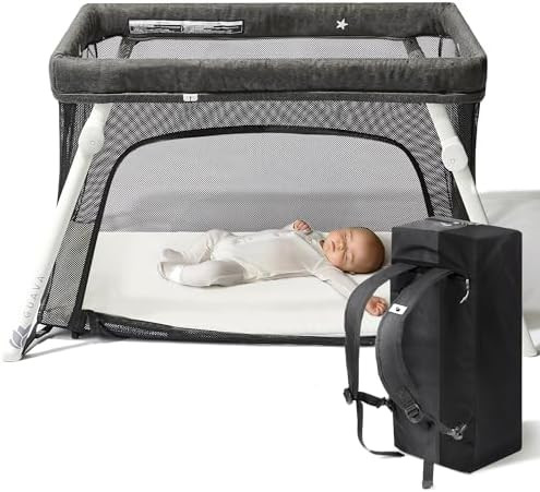 Guava Family Travel Crib Includes Lightweight Backpack Design | Certified Baby Safe Portable Crib... | Amazon (US)