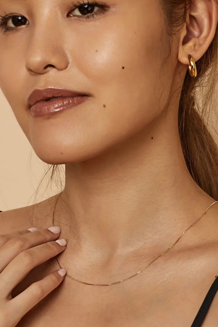 Oradina 14K Gold Bodega Box Chain | Nordstrom | Nordstrom