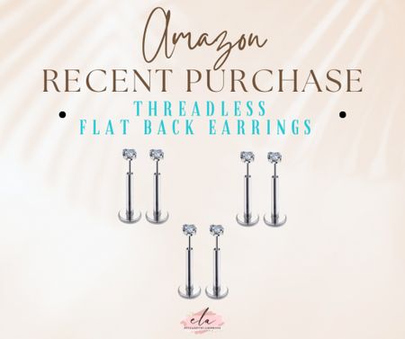 These earrings have been my go to lately! They are so easy, you just thread them in and they pop right together. I haven’t had any problems with them falling out! 
They are only $10 and you can clip a 5% coupon on them!!

#earrings #studs #flatback #threadless #amazon #sale #deal #coupon #salealert

#LTKsalealert #LTKFind #LTKbeauty