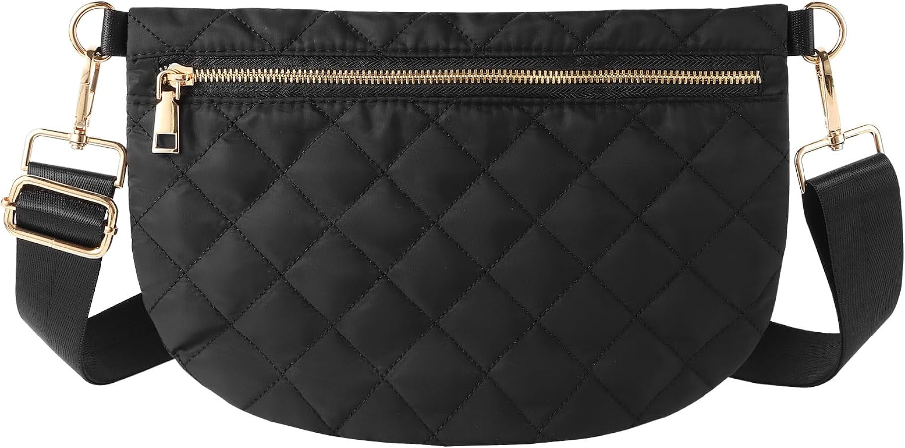 Crossbody Bags for Women Quilted Crossbody Bags Puffer Puffy Sling Purse Belt Bum Bag Fanny Pack ... | Amazon (US)