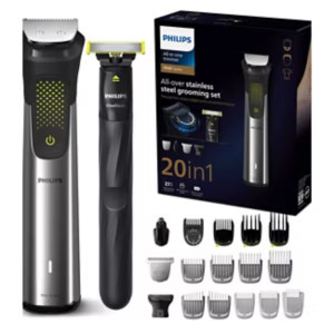 Philips Series 9000, 20-in-1 Ultimate Multi Groom, Beard Trimmer and Hair Clipper, with OneBlade,... | Boots.com