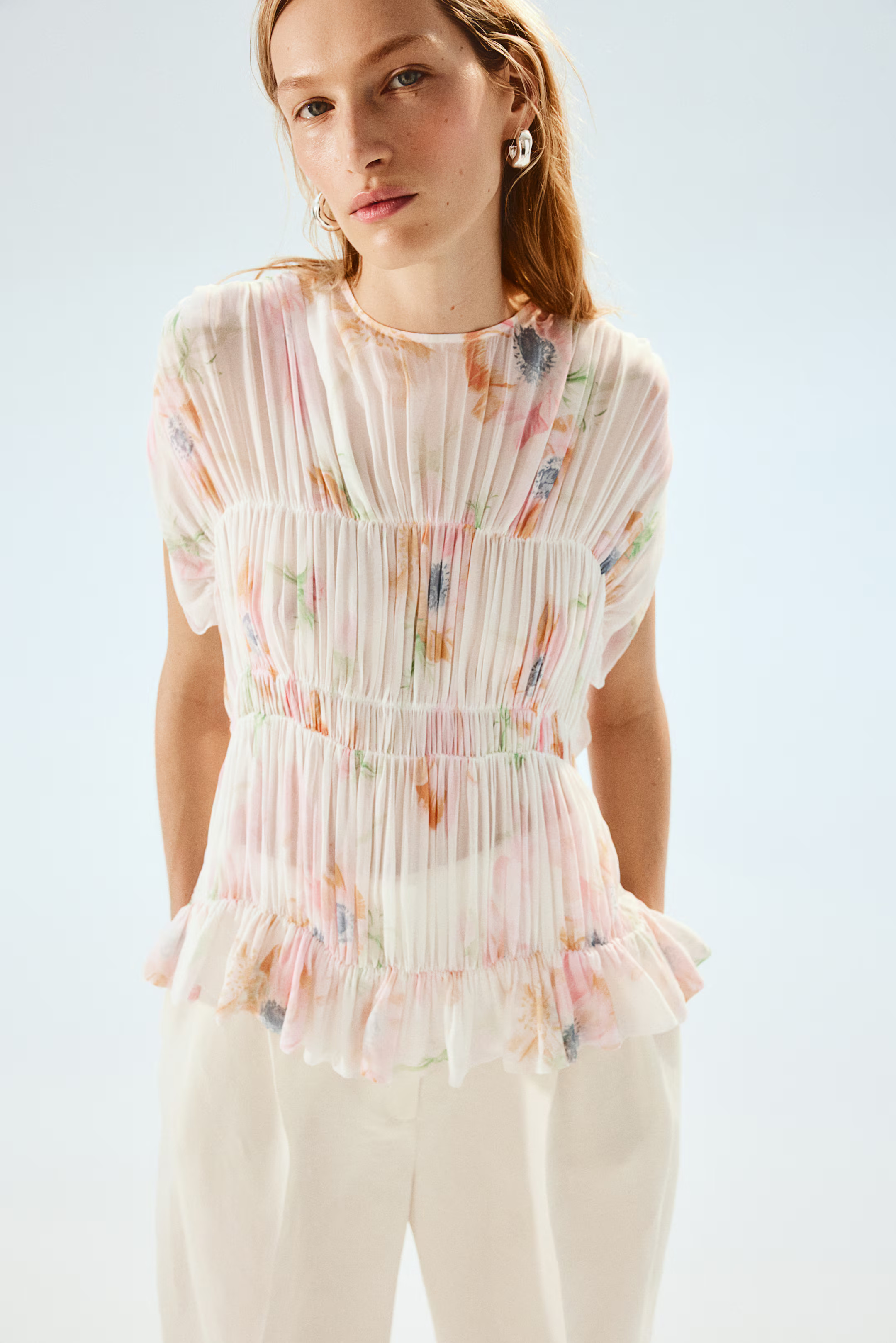 Viscose blouse met dessin | H&M (DE, AT, CH, NL, FI)