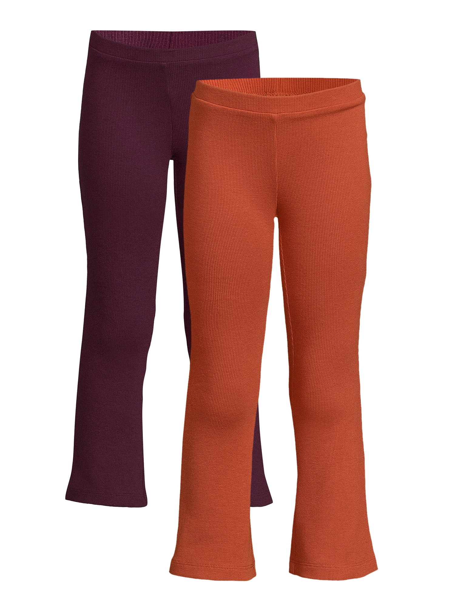 365 Kids from Garanimals Girls Rib Flare Pants, 2-Pack, Size 4-10 | Walmart (US)