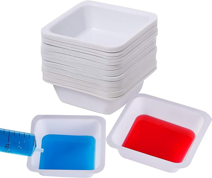 Weigh Boats Medium 100ml, 63 Pack Disposable Plastic Trays for Scale, Square Weighing Dishes for ... | Amazon (CA)