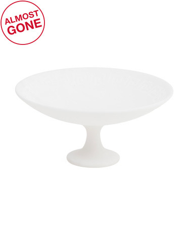 5x10 Hand Carved Greek Key Edged Alabaster Bowl | TJ Maxx