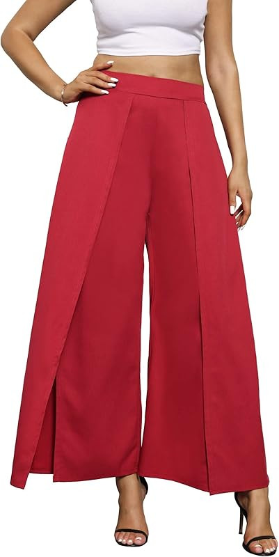 Wide Leg Pants for Women Hight Waist Palazzo Pants for Women One Pocket | Amazon (US)