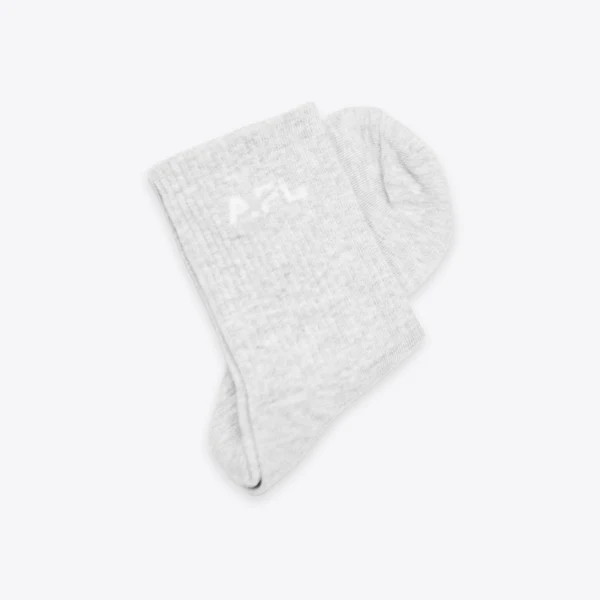 APL Lux Logo Socks Heather Grey / Ivory | APL