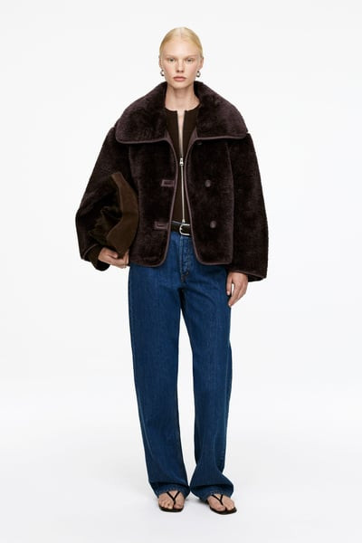 Short Pile Jacket – Brown – Women – ARKET GB | Arket UK