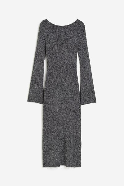 Rib-knit Bodycon Dress - Dark gray - Ladies | H&M US | H&M (US + CA)