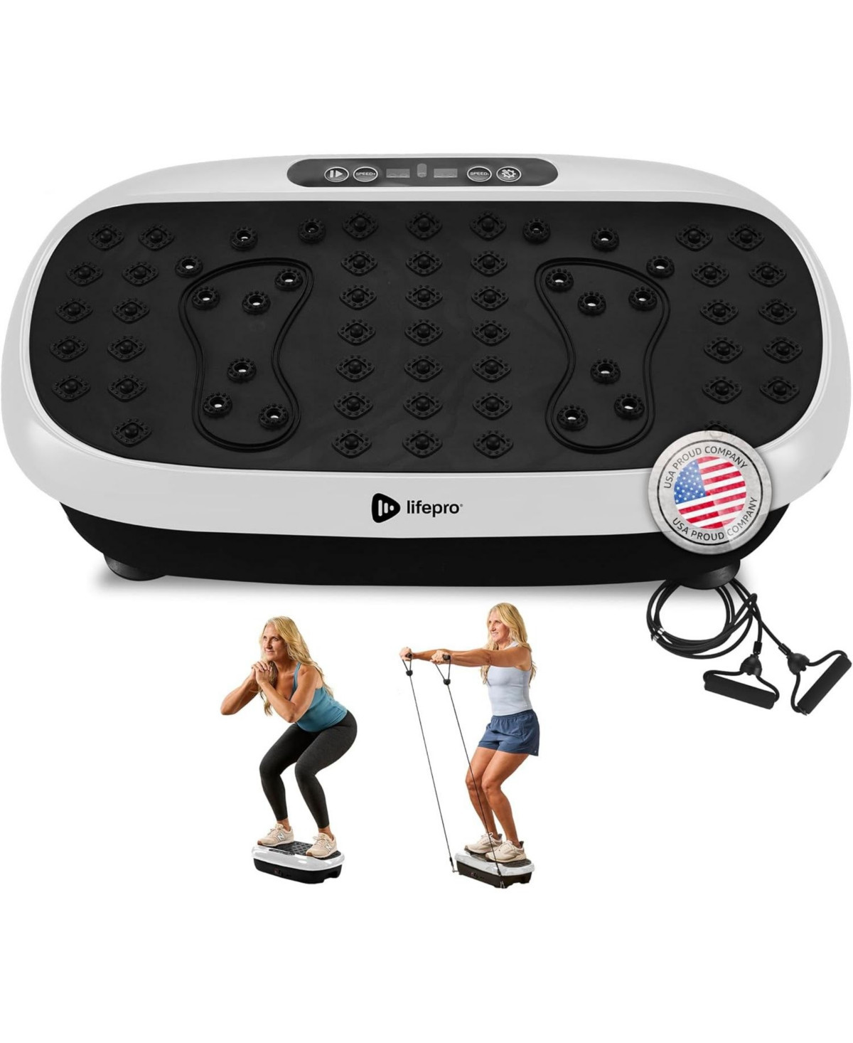 Lifepro HexaPlate Lite Vibration Plate Exercise Machine – Full Body Vibrating Platform for Lymphatic Drainage, Recovery & Muscle Toning | Macy's