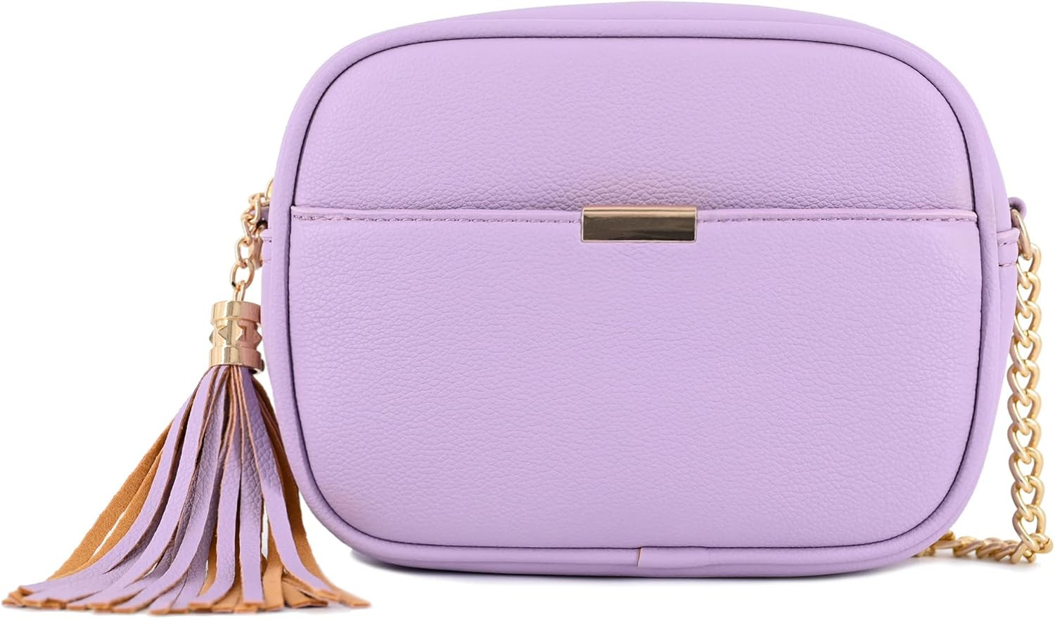 Lightweight Crossbody Camera Bag with Chain Strap and Tassel | Amazon (US)