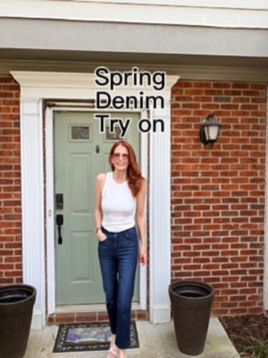 #Denim days!! Fits of different jeans styles for Spring. 
I’m 5 ft 9, 121 pounds . All in a 27 or 4, except Mother which are a 26. 

#LTKootd #LTKSeasonal #LTKOver40