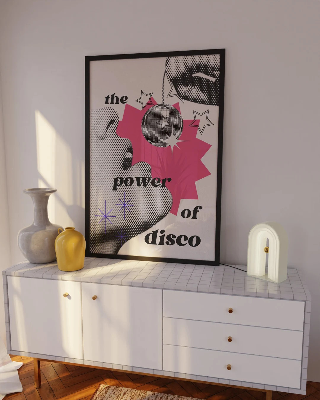 The Power of Disco | Trendy wall art, Disco ball poster, Retro disco print, Disco art, Aesthetic ... | Etsy (US)