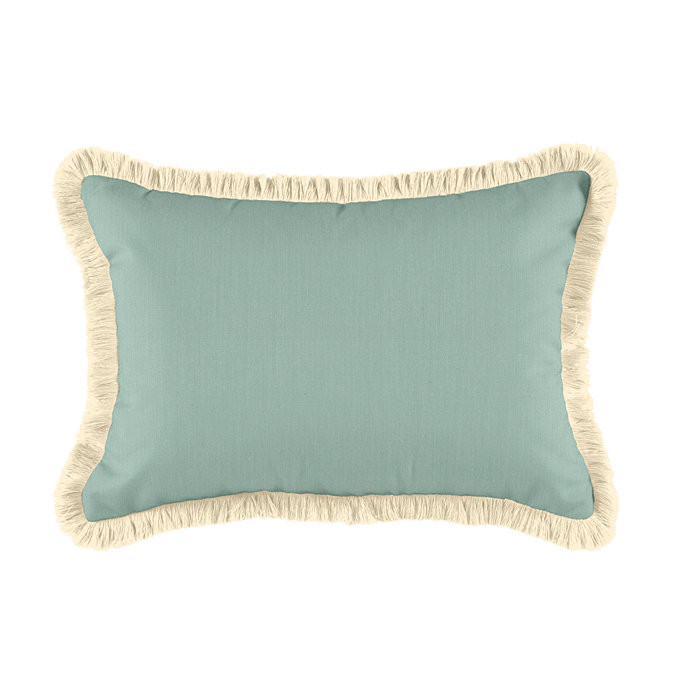 Fringed 12 inch x 20 inch Pillow - Select Colors | Ballard Designs | Ballard Designs, Inc.