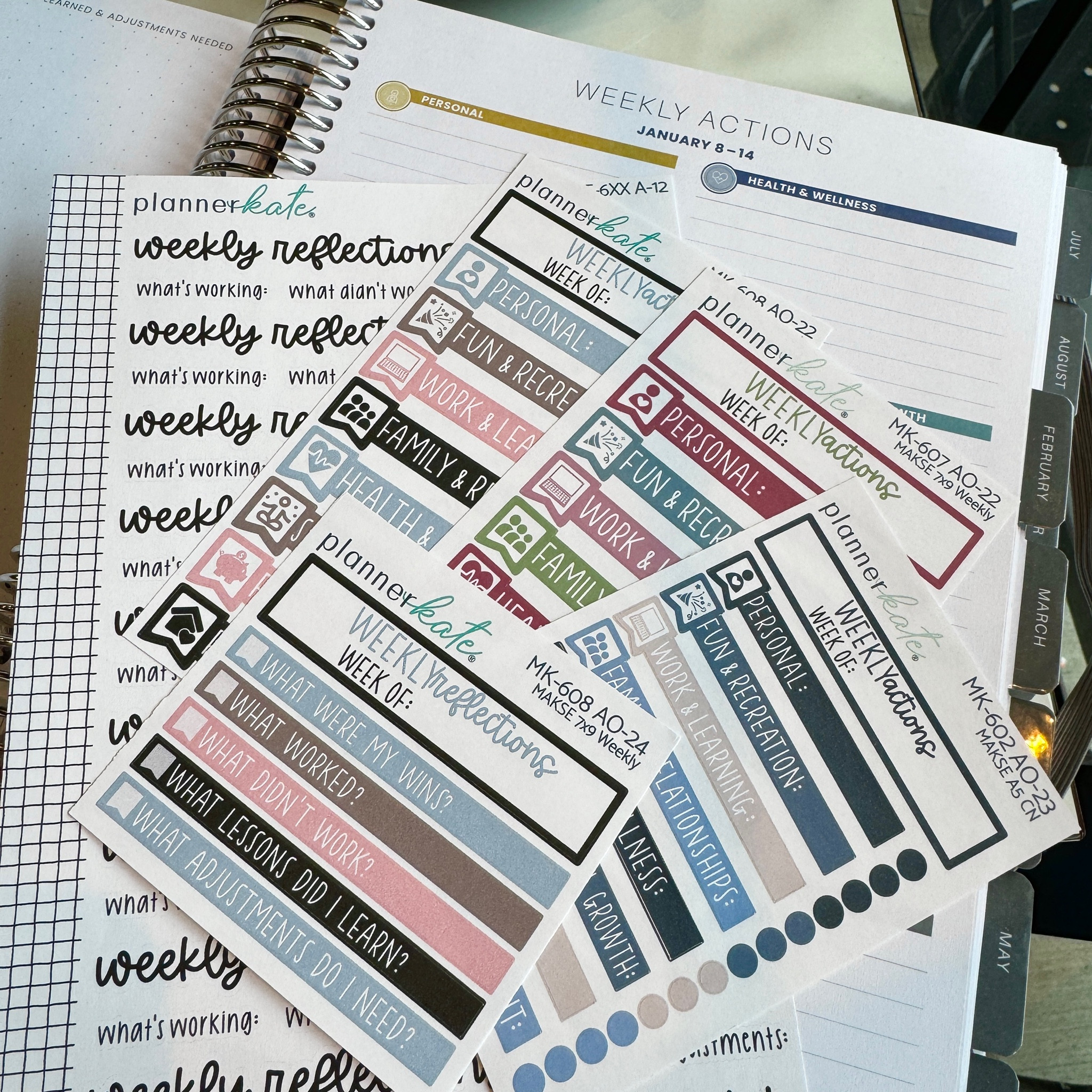 Check out these Planner Kate stickers for Makselife planners. 

#LTKfindsunder100