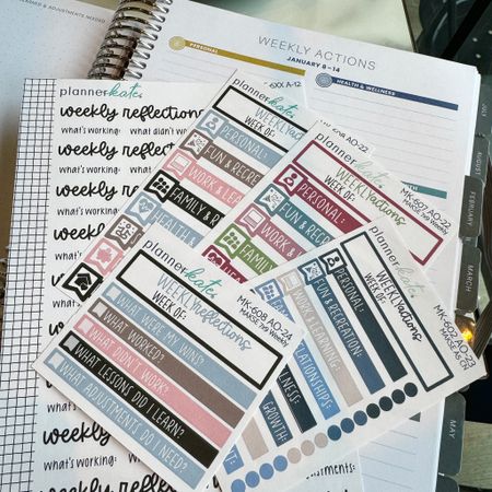 Check out these Planner Kate stickers for Makselife planners. 

#LTKfindsunder100