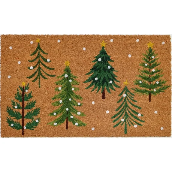 Holiday Time Winter Tree Coir Fiber Doormat 18"x30" | Walmart (US)