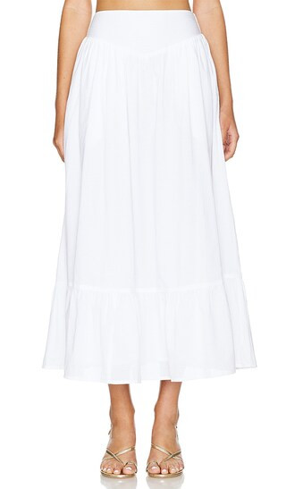 x REVOLVE Raelynn Ankle Skirt in White | Revolve Clothing (Global)