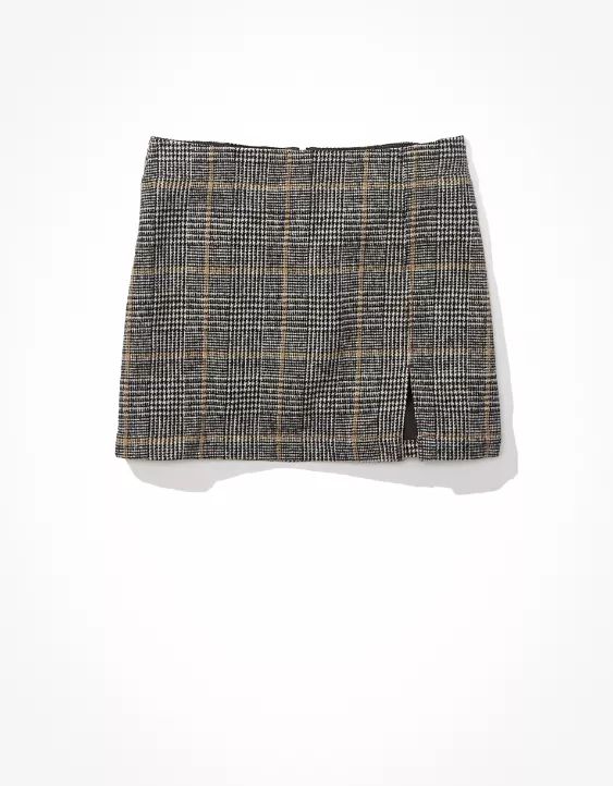 AE High-Rise Plaid Mini Skirt | American Eagle Outfitters (US & CA)