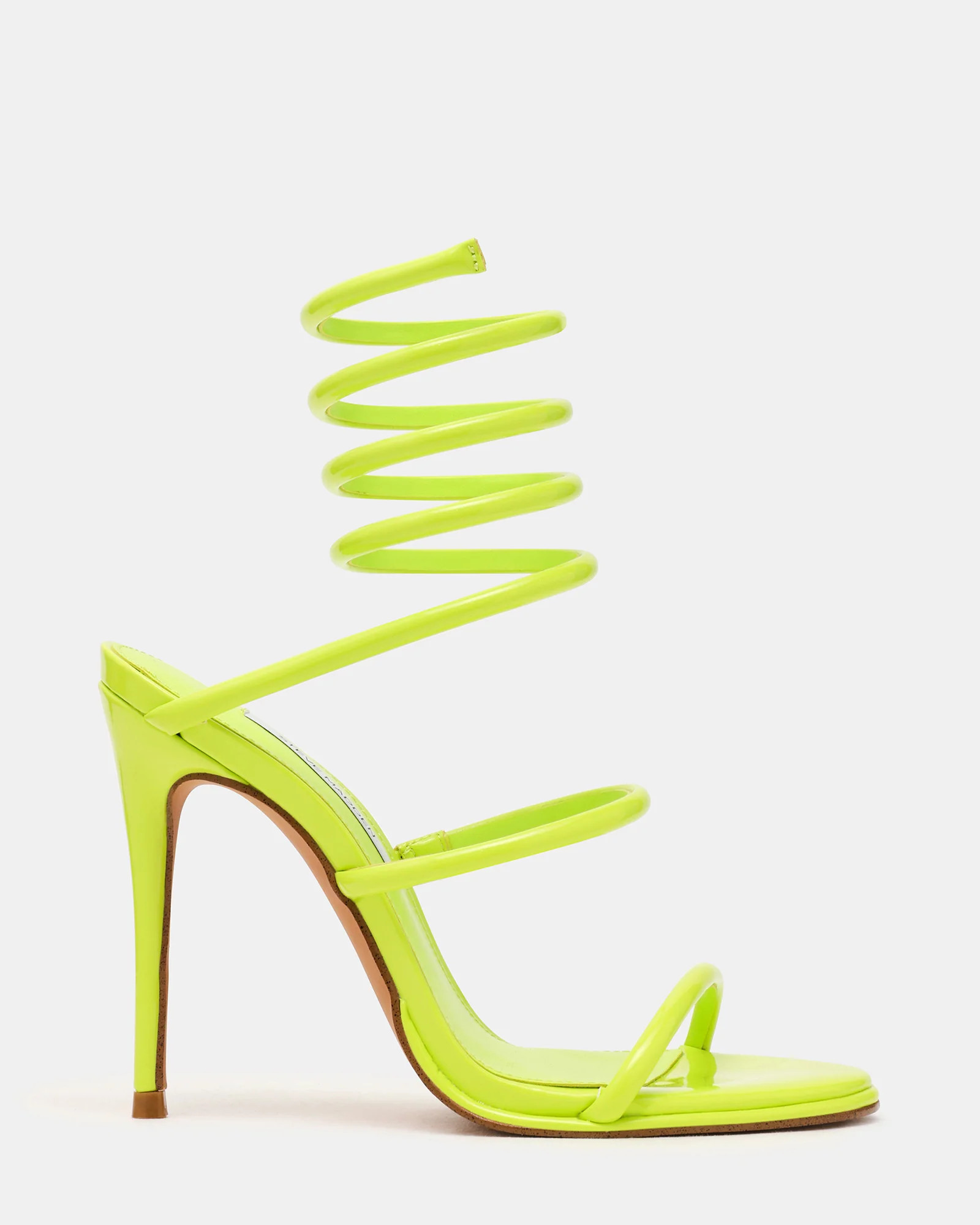 EXOTICA Lime Patent Strappy Stiletto Women's Heel | Steve Madden (US)