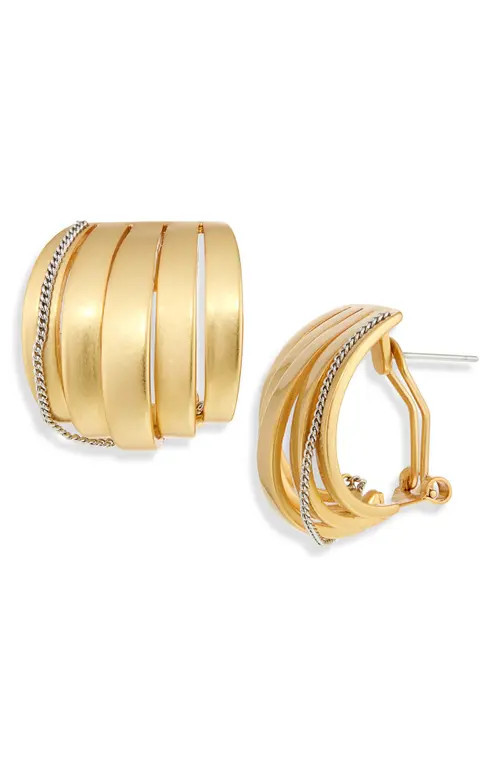 DEMARSON Allegra Hoop Earrings in Yellow at Nordstrom | Nordstrom