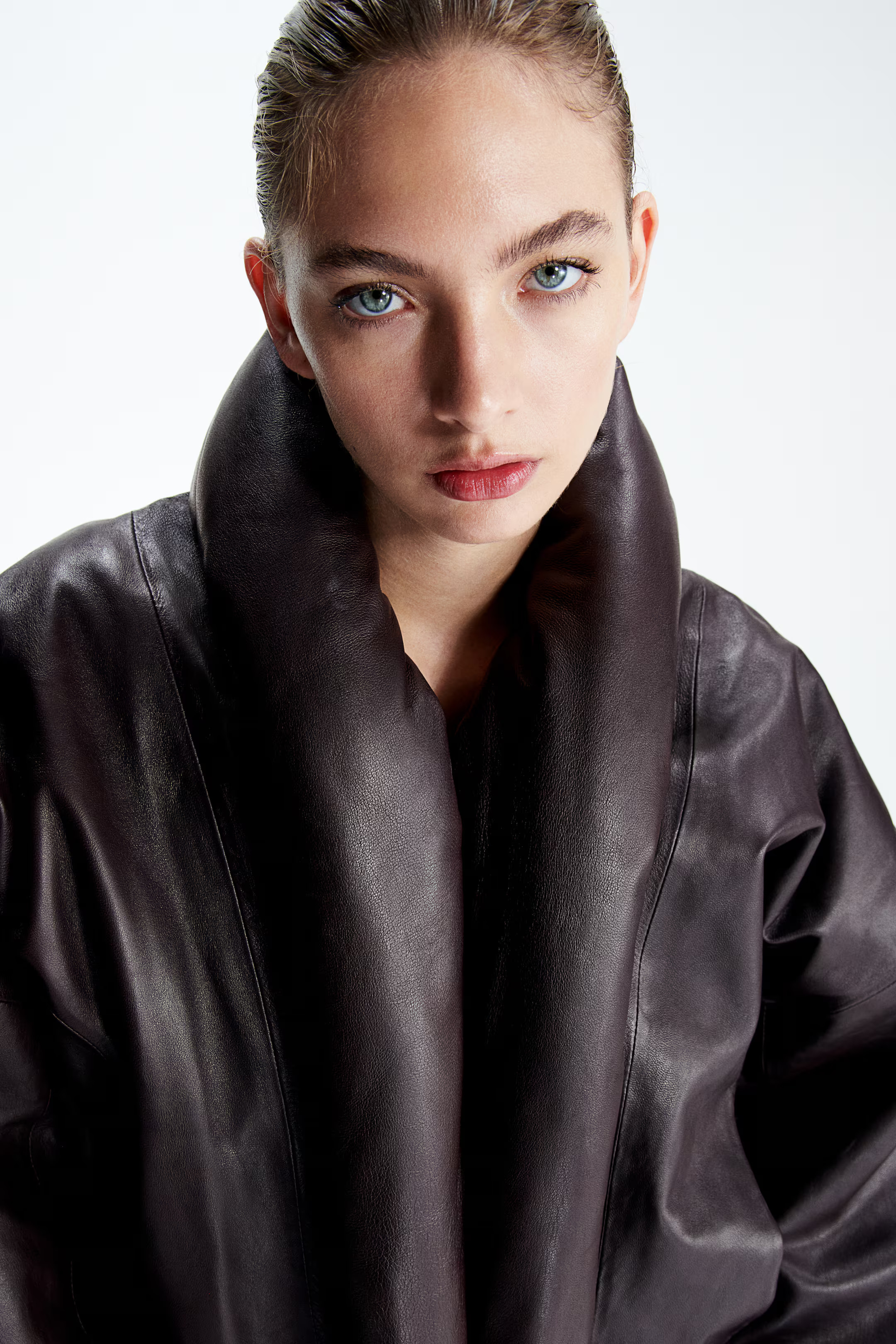 Leather Jacket with Shawl Collar | H&M (US + CA)
