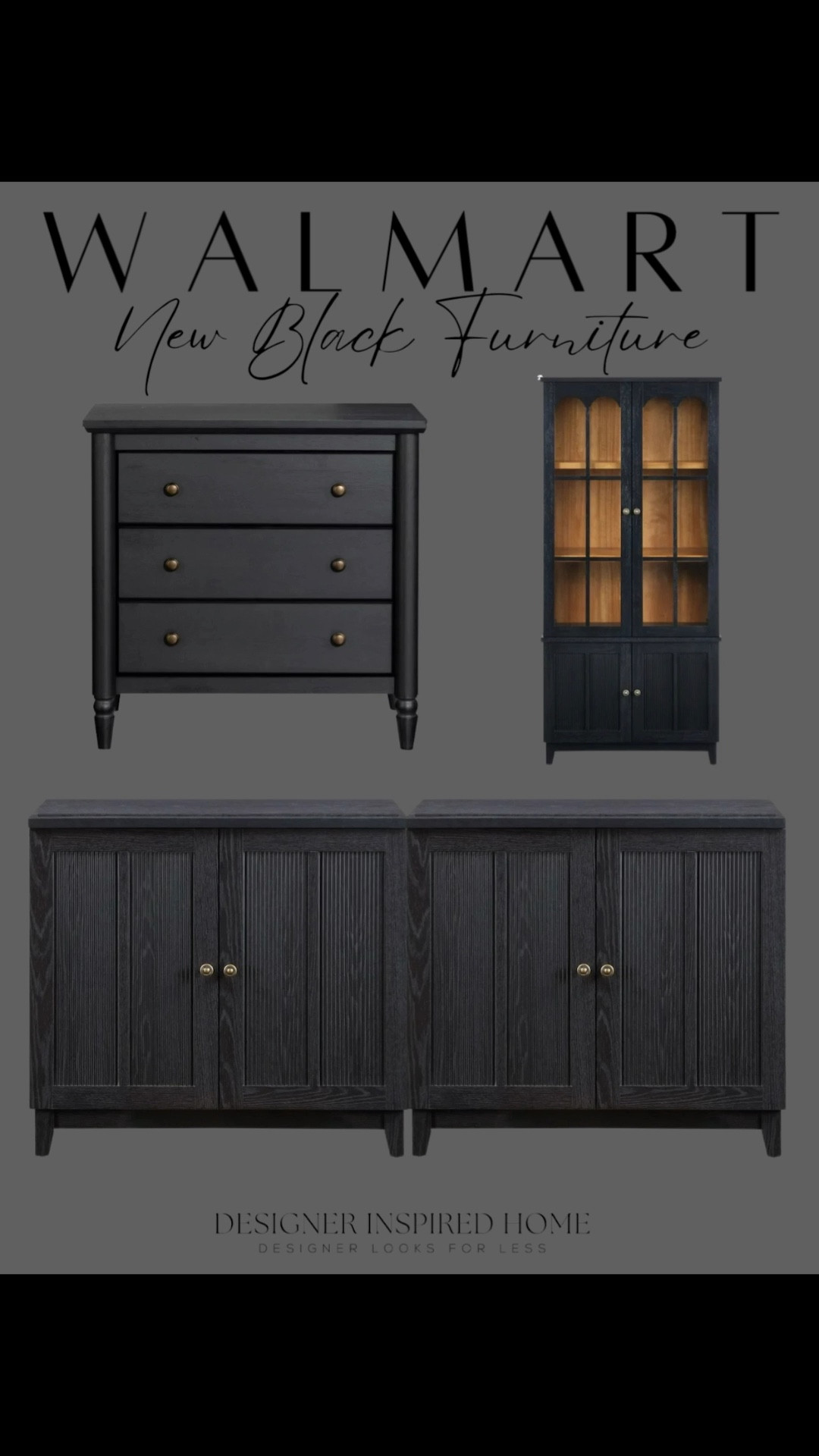 Walmart x My Texas House new black furniture collection 

#LTKHome
