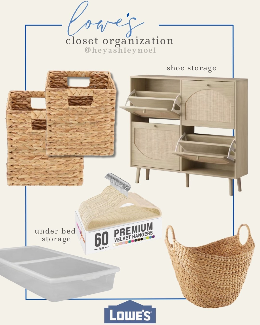 My favorite storage containers for closet organization from @loweshomeimprovement 

#ad #lowespartner

#LTKHome