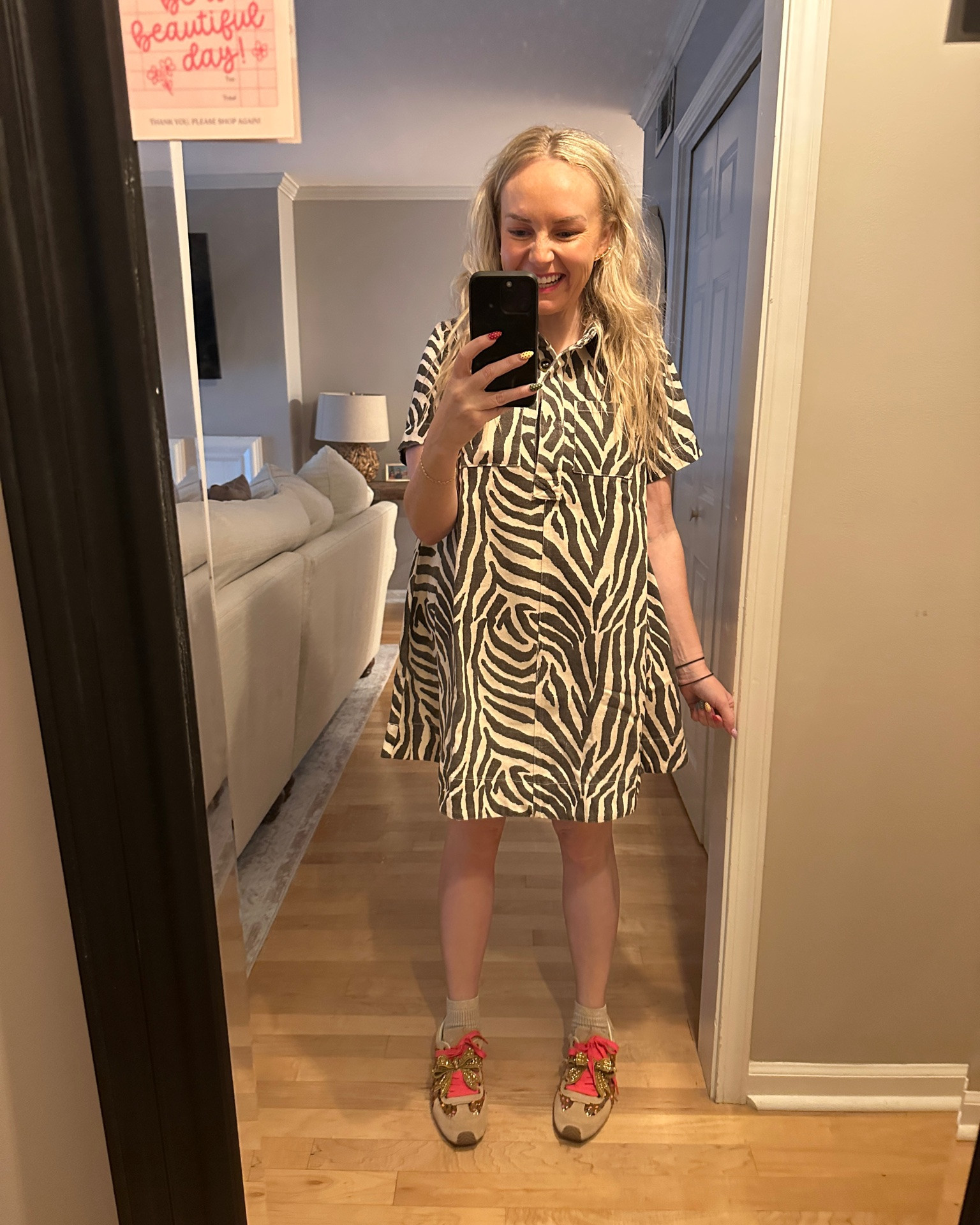 This zebra denim dress has this teacher ready for FALL!

#LTKootd #LTKSeasonal #LTKMidsize