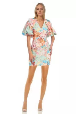 Jewel Badgley Mischka Puff Sleeve | Belk