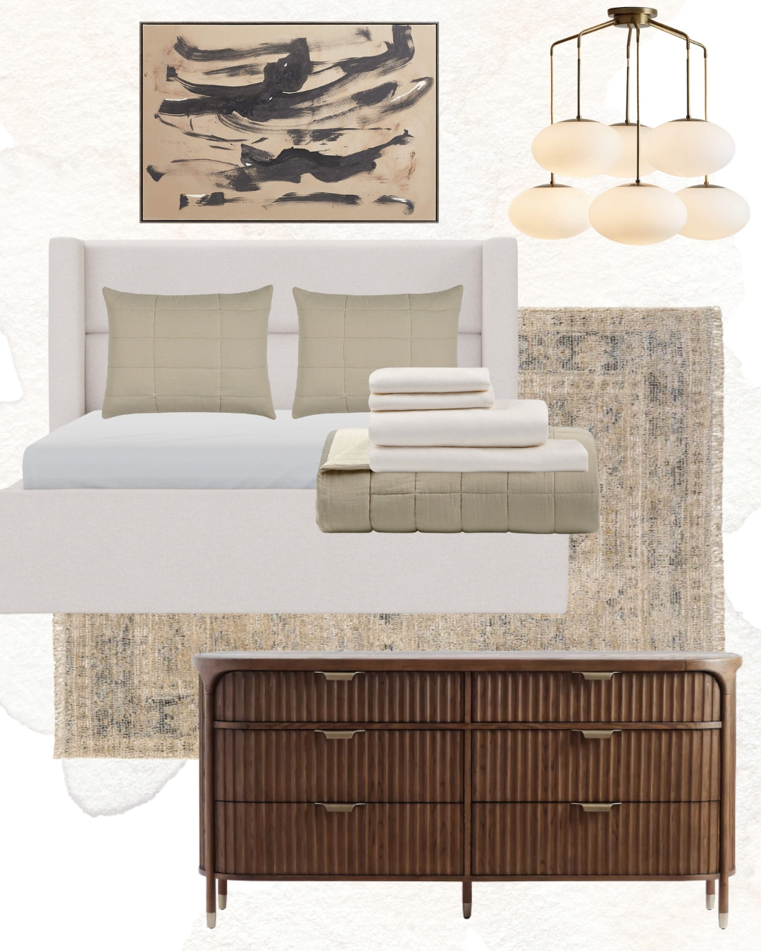 Shop the Look: Bedroom Design.

bed, dresser, large art, chandelier, vintage-inspired rug, bedding, quilt sey, linen sheets

 

 #LTKHome