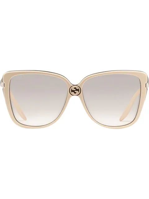 oversized square frame sunglasses | Farfetch (US)