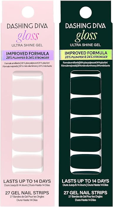 Dashing Diva Gloss Nail Strips Bundle - The Moody Neutrals Collection - Whisper & Manhunt - UV Fr... | Amazon (US)