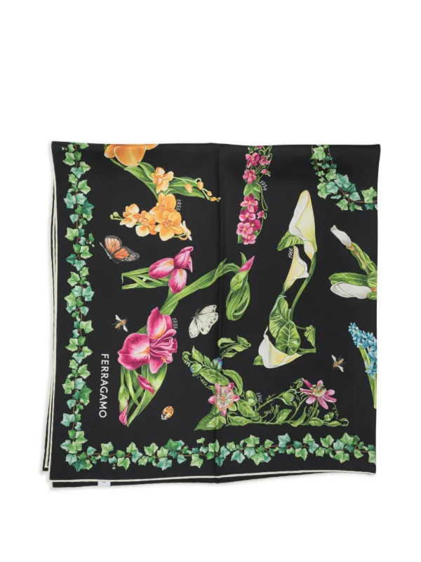 Eden shoes print silk scarf | Farfetch Global