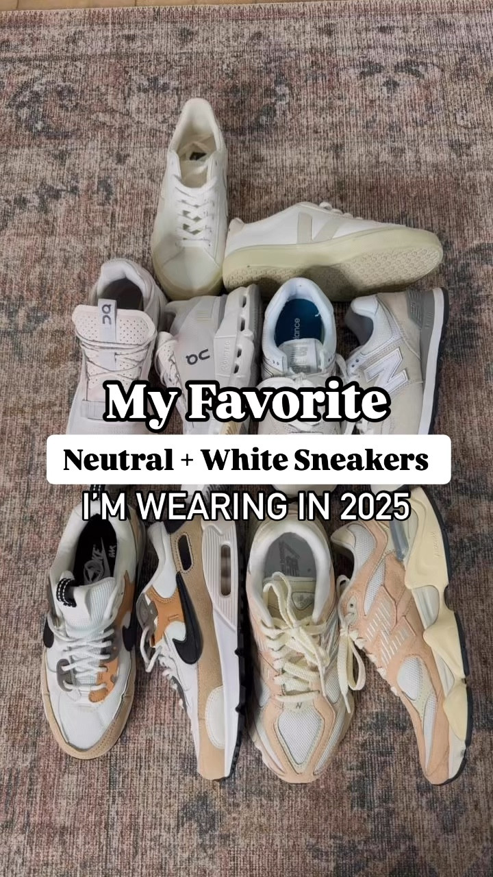 White sneakers. Neutral sneakers. Travel shoes. Disney shoes. European shoes. On Cloudnova in sand/fog. New balance 574 in nimbus cloud/white.
Nike Air Max 90 Futura. Veja campo in extra white/natural suede (size down if you’re a half size).  New Balance 9060 in vintage rose. Gift ideas for her. 

#LTKTravel #LTKWatchNow #LTKShoeCrush