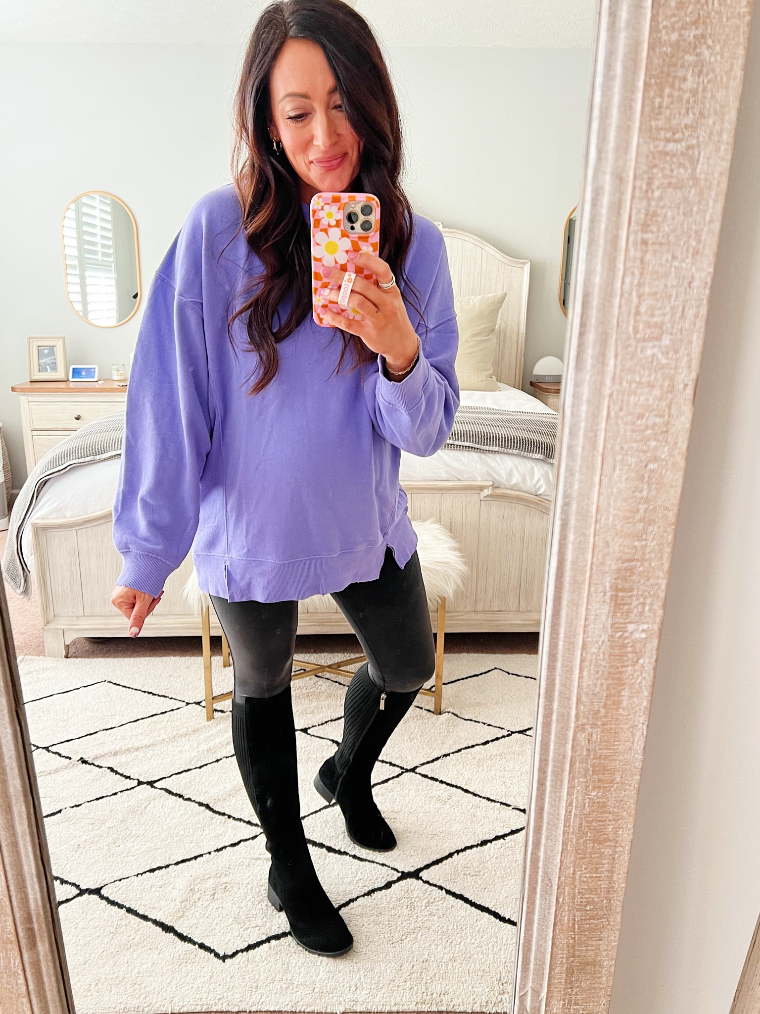 AERIE sweatshirt on sale! One of the most comfy tops! Runs big - wearing a small! Use code AERIELTK25 

#LTKsalealert #LTKfindsunder50 #LTKSeasonal