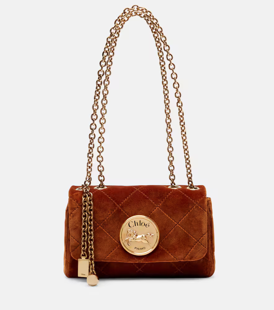 ChloÃ© ChloÃ© Heritage Small velvet shoulder bag | Mytheresa (US/CA)