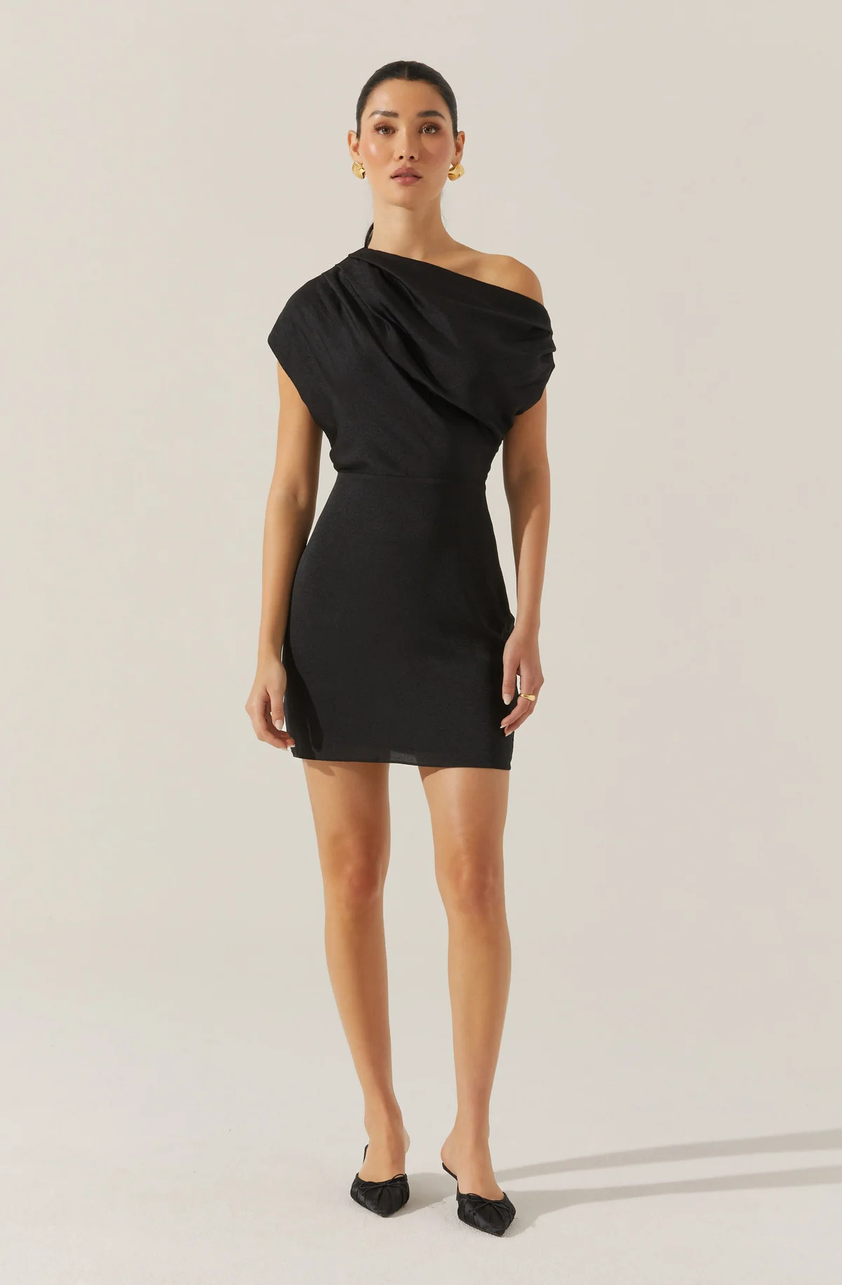 Draped Off Shoulder Mini Dress | ASTR The Label (US)